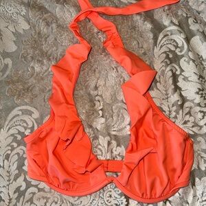 VENUS Coral Ruffle Underwire (no padding) Halter Bikini Top 34D